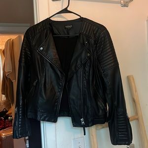 Top shop faux leather jacket